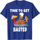 Time To Get Basted Thanksgiving Beer Turkey Gift T-Shirt - T-Shirt | Royal