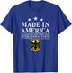 Made In America With German Parts - Proud Immigrant Germany T-Shirt - T-Shirt | Royal