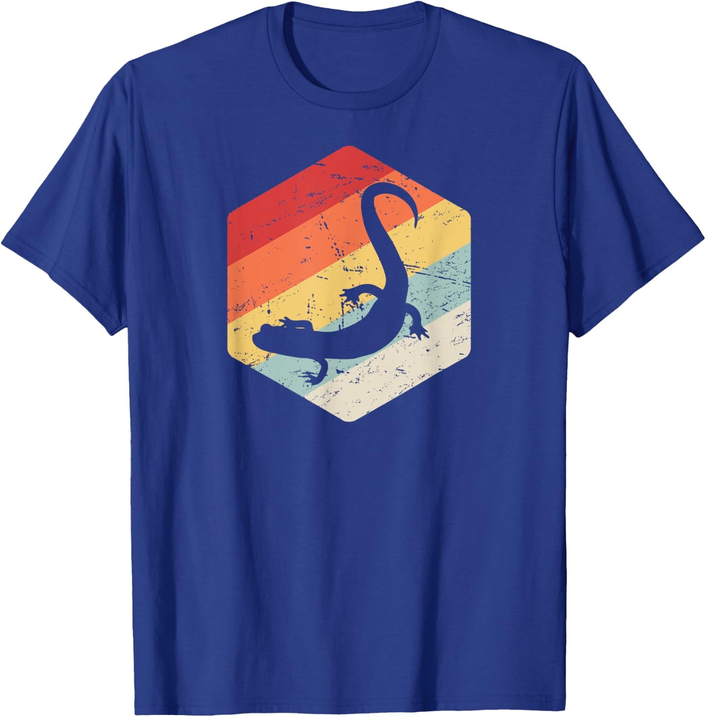 Retro Tiger Salamander / Pet Salamander Amphibians T-Shirt - T-Shirt | Royal