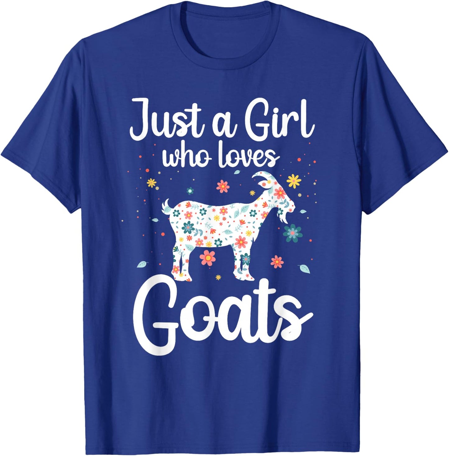 Cool Goat Art Girls Goat Farmer Pygmy Goat Lover T-Shirt - T-Shirt | Royal