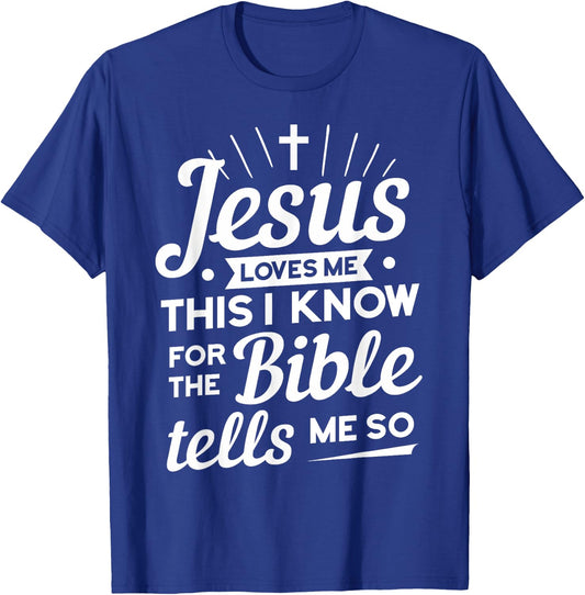 Funny Christian Yes Jesus Loves Me T-Shirt - T-Shirt | Royal