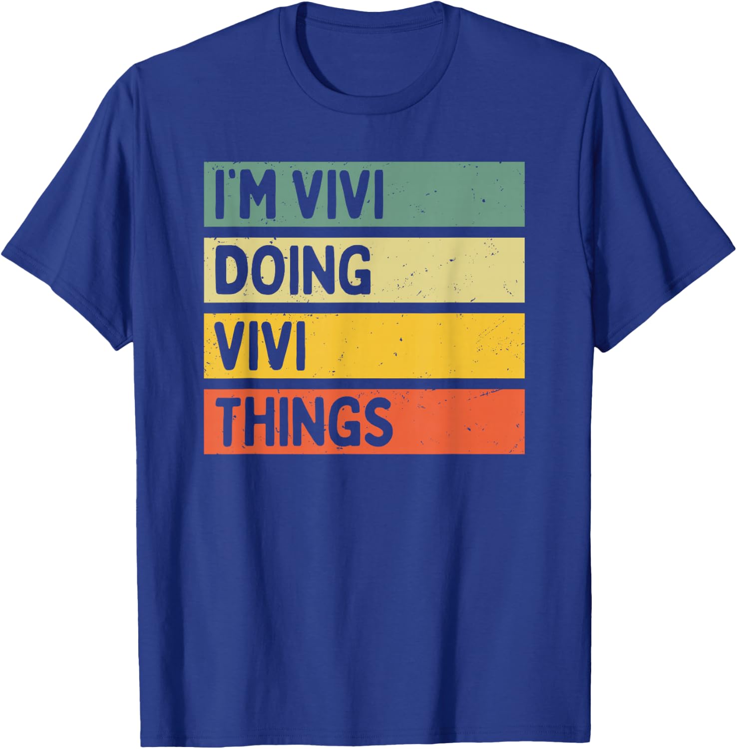 Personalized Gift Ideas Vivi I'm Vivi Doing Vivi Things Funny Quote - Women's Adults Kids Retro Humor Lovers - Black, Small, Short Sleeve T-Shirt - T-Shirt | Royal
