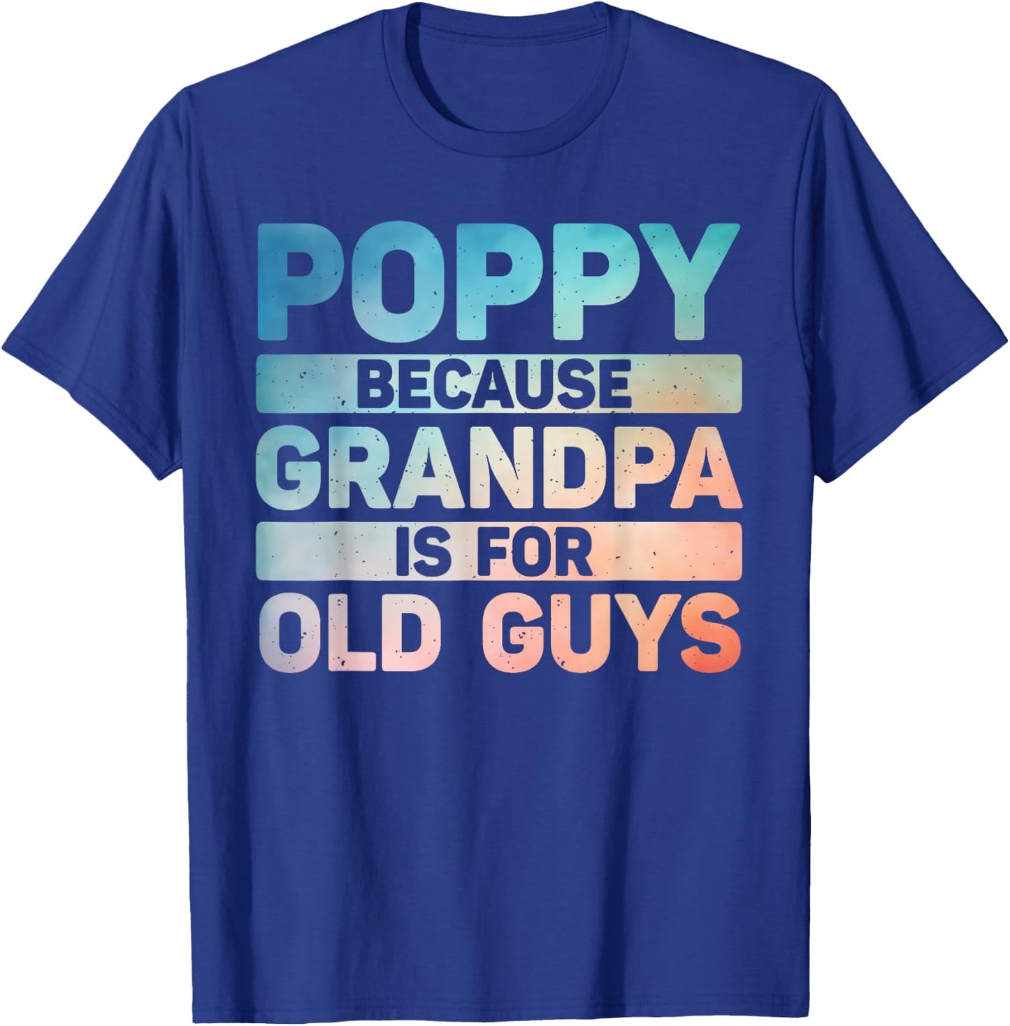 Poppy Design For Grandpa From Grandkids Father's Day Poppy T-Shirt - T-Shirt | Royal