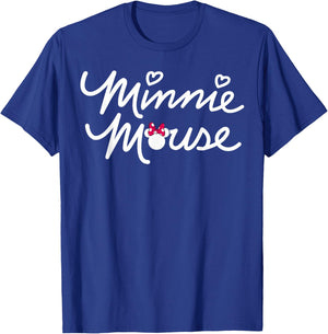Disney - Minnie Mouse Script T-Shirt - T-Shirt | Royal