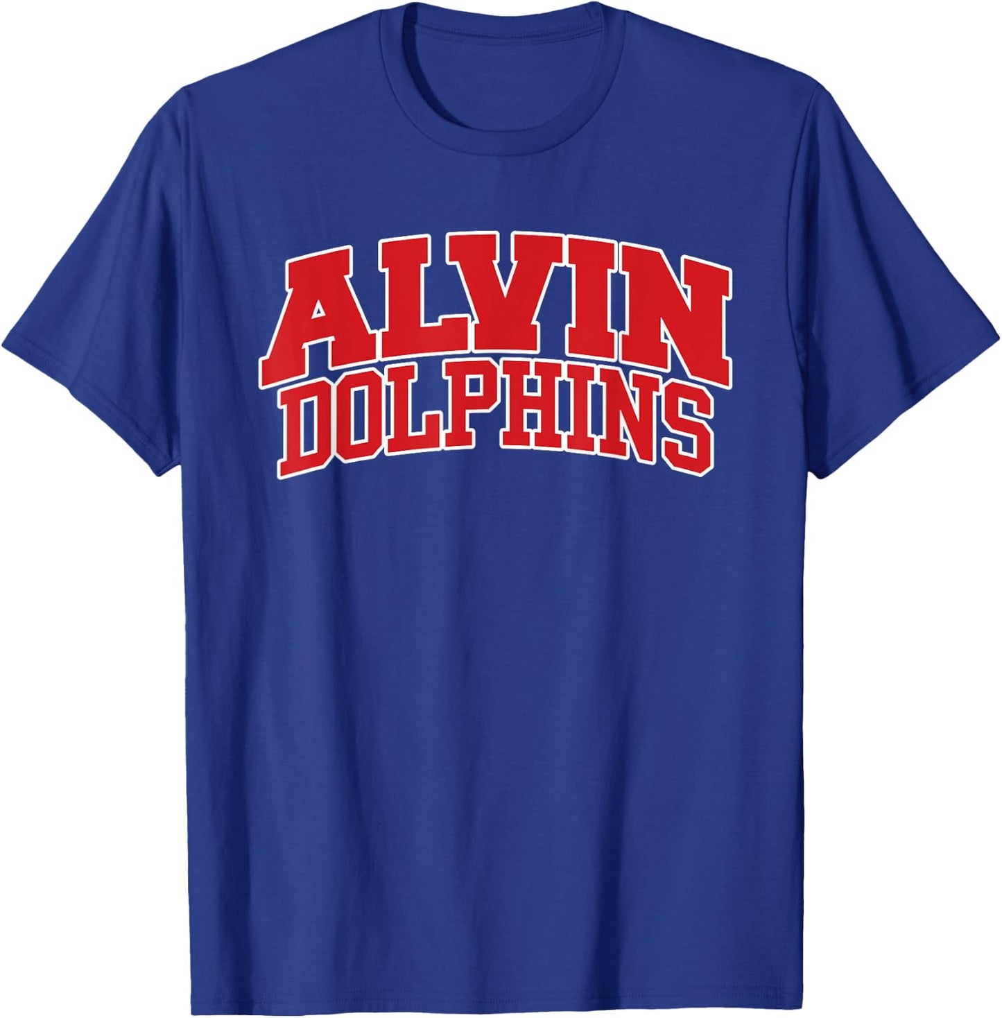 Alvin Community College Dolphins Apparel Sports Fan T-Shirt - T-Shirt | Royal