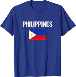 Philippines Filipino Flag Women Youth Kids T-Shirt - T-Shirt | Royal