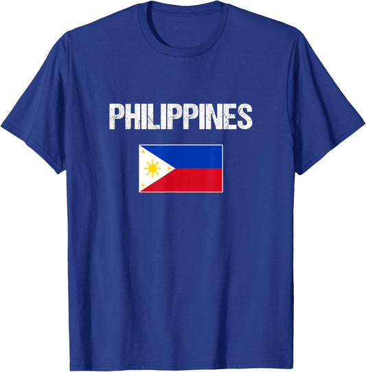 Philippines Filipino Flag Women Youth Kids T-Shirt - T-Shirt | Royal