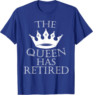 Purple "The Queen Has Retired" T-Shirt - T-Shirt | Royal