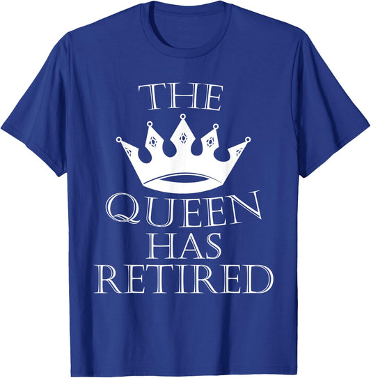 Purple "The Queen Has Retired" T-Shirt - T-Shirt | Royal