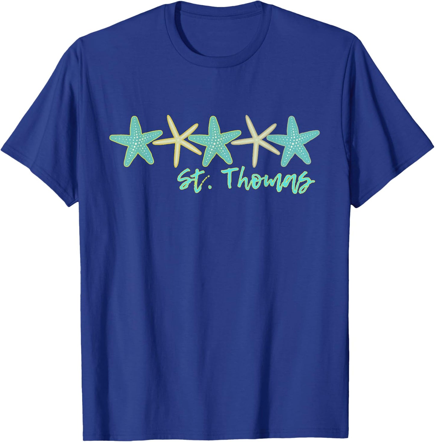 St. Thomas USVI / Fishing Sail Dive T-Shirt - T-Shirt | Royal