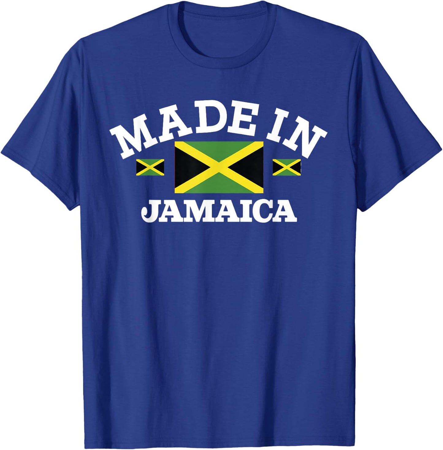 Made In Jamaica Jamaican Flag T-Shirt - T-Shirt | Royal