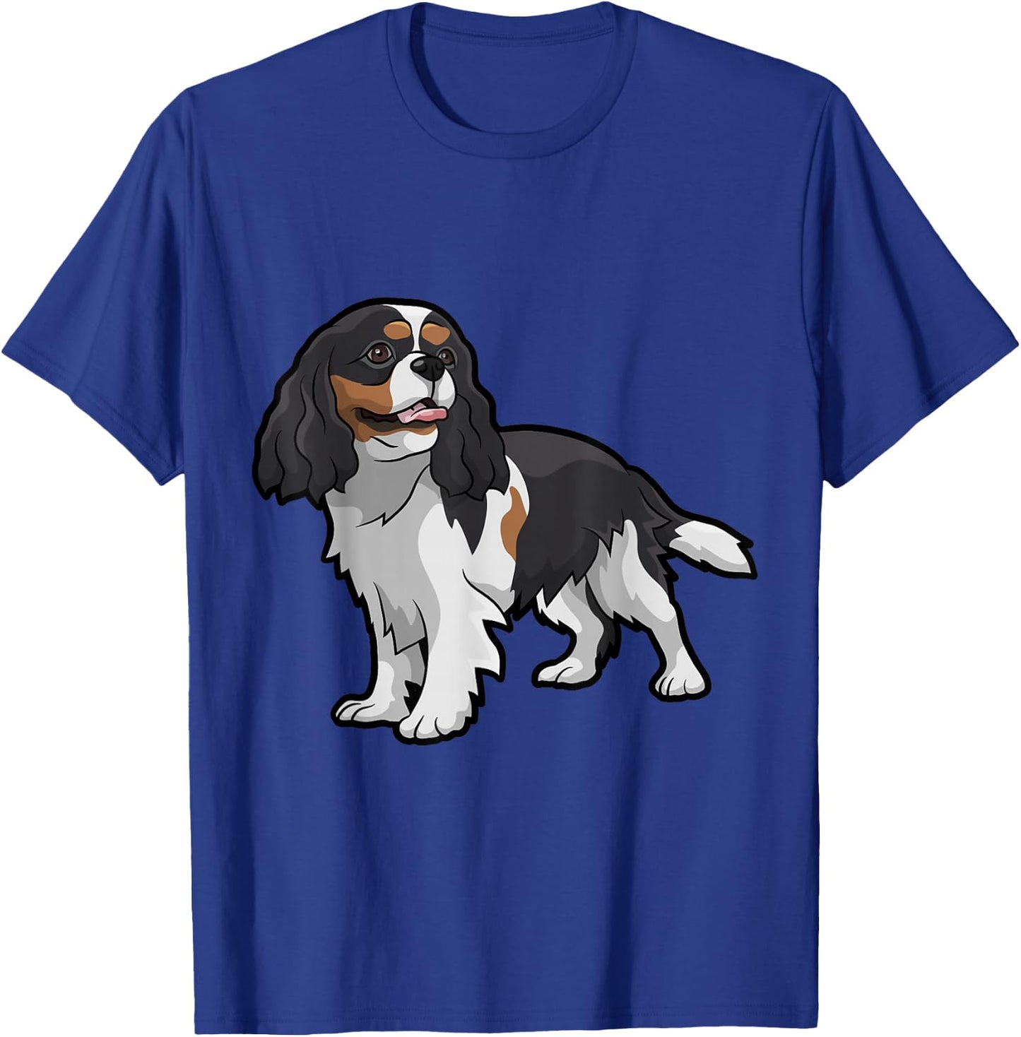 Cute Tri-Color Cavalier King Charles Spaniel T-Shirt - T-Shirt | Royal