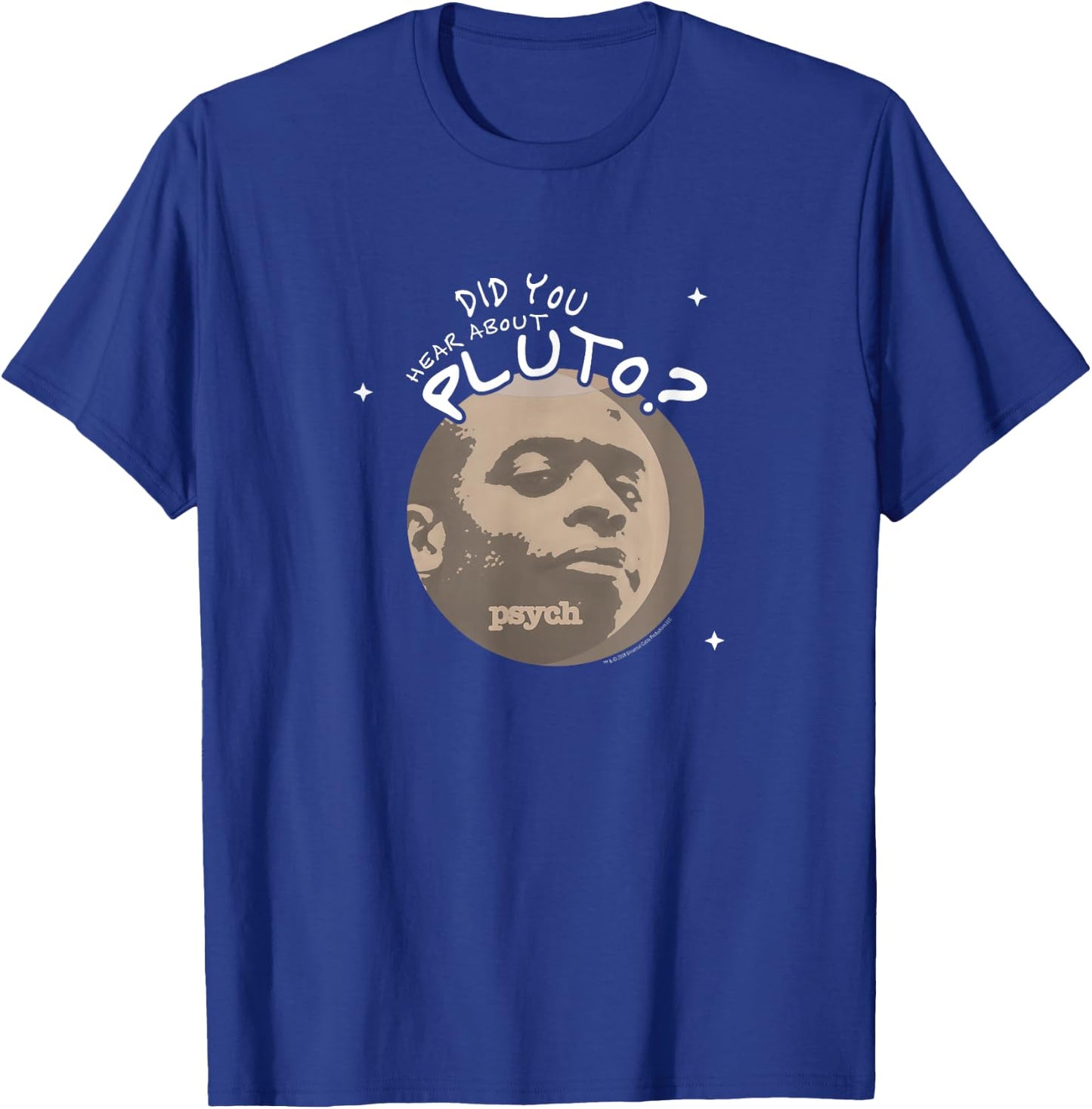 Psych Did You Hear About Pluto Gus T-Shirt - T-Shirt | Royal