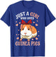 Just A Girl Who Loves Guinea Pigs Lover Mom Girls Cavy T-Shirt - T-Shirt | Royal