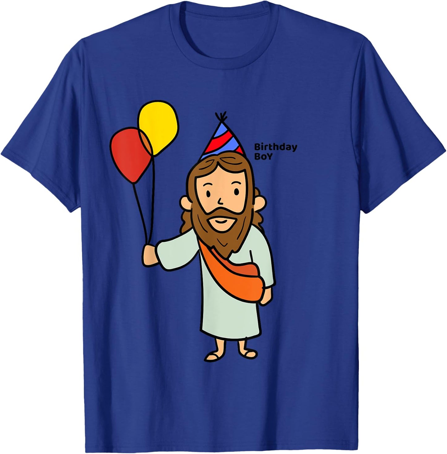 JESUS BIRTHDAY BOY | Funny Christmas Christ T-Shirt - T-Shirt | Royal