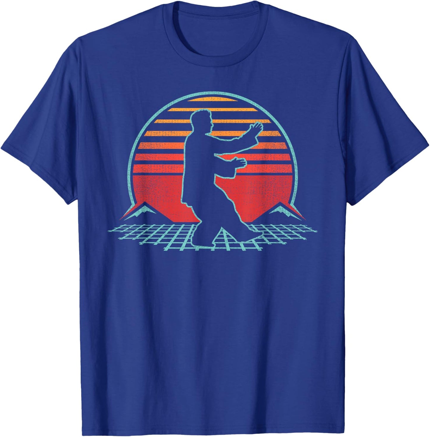 Tai Chi Retro Vintage 80s Style Martial Arts Gift T-Shirt - T-Shirt | Royal