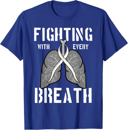 Lung Cancer Carcinoma Malignant Tumor Disease T-Shirt - T-Shirt | Royal