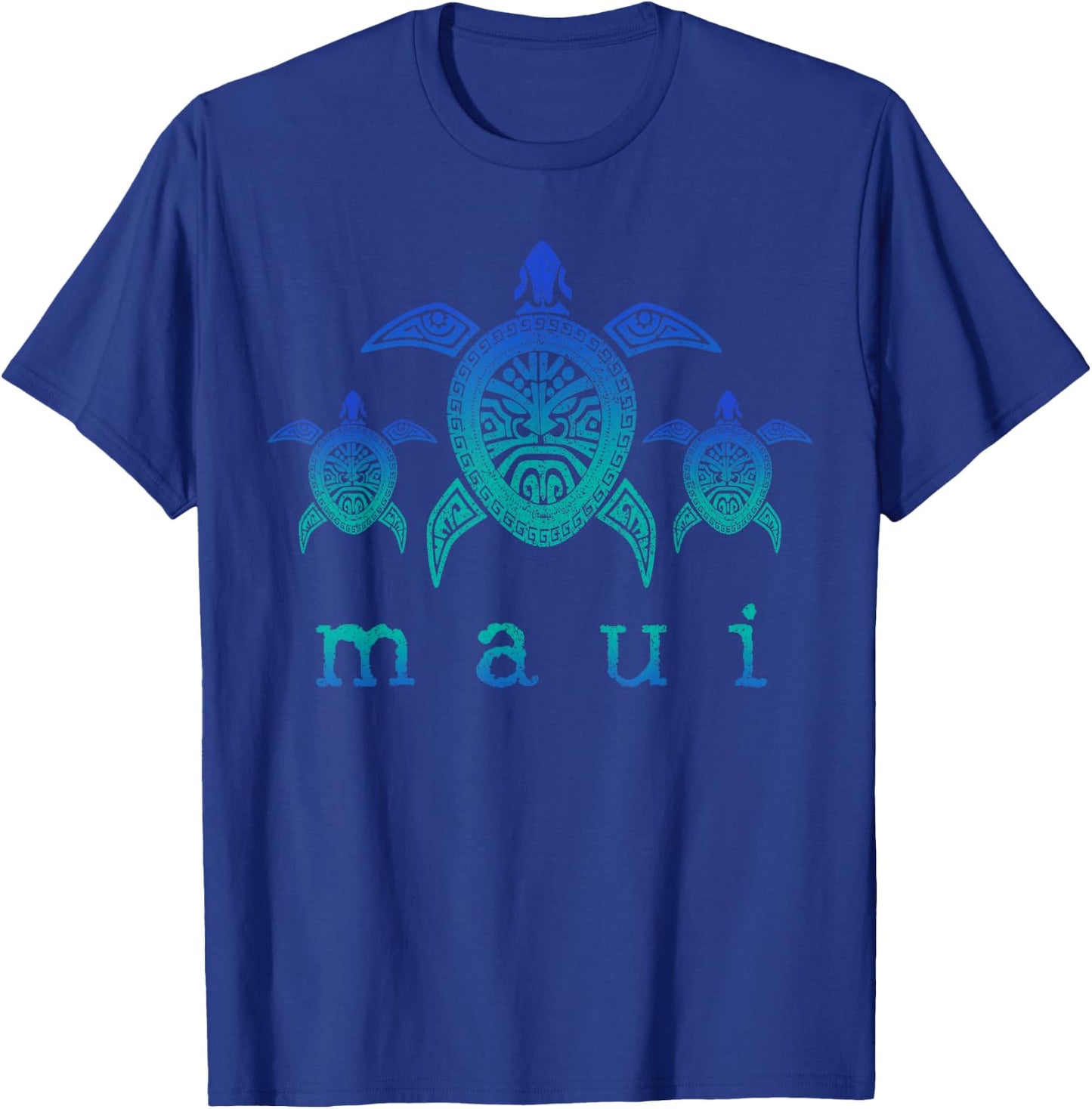 Maui - Hawaii Sea Turtles Hawaiian Scuba Diving Souvenir T-Shirt - T-Shirt | Royal