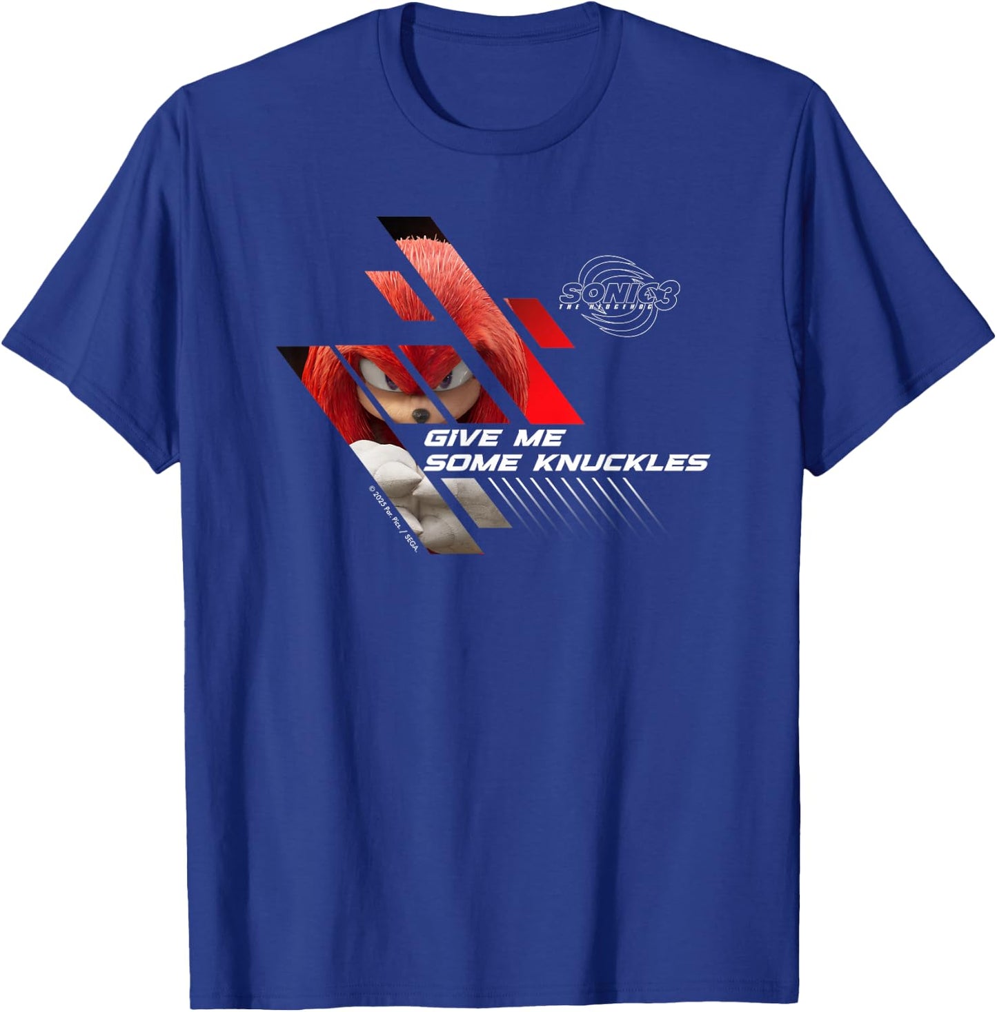 Sonic The Hedgehog 3 - Knuckles Give Me Some Knuckles T-Shirt - T-Shirt | Royal