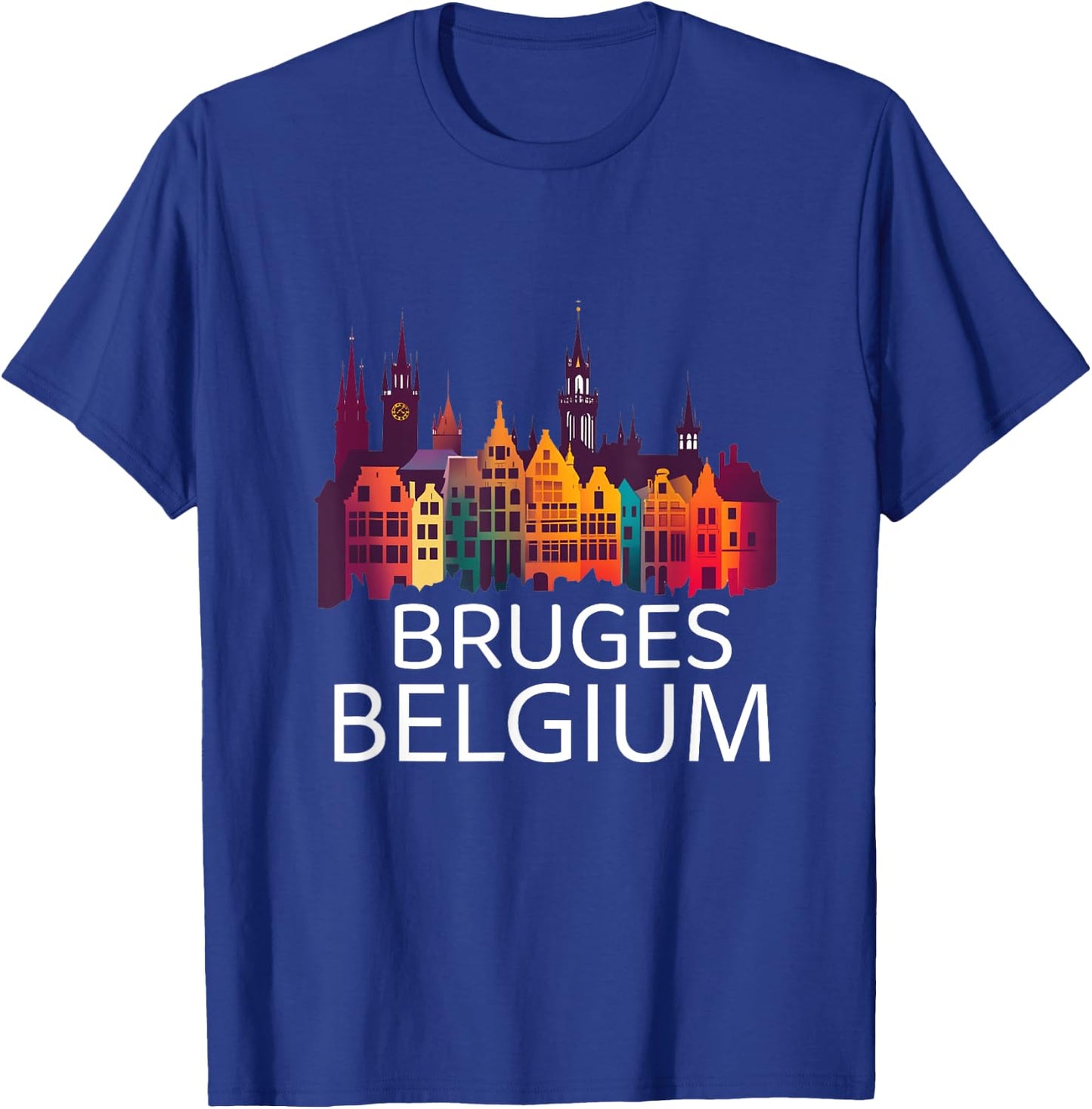 Bruges Belgium Souvenir Vacation Men Women Belgian Pride T-Shirt - T-Shirt | Royal