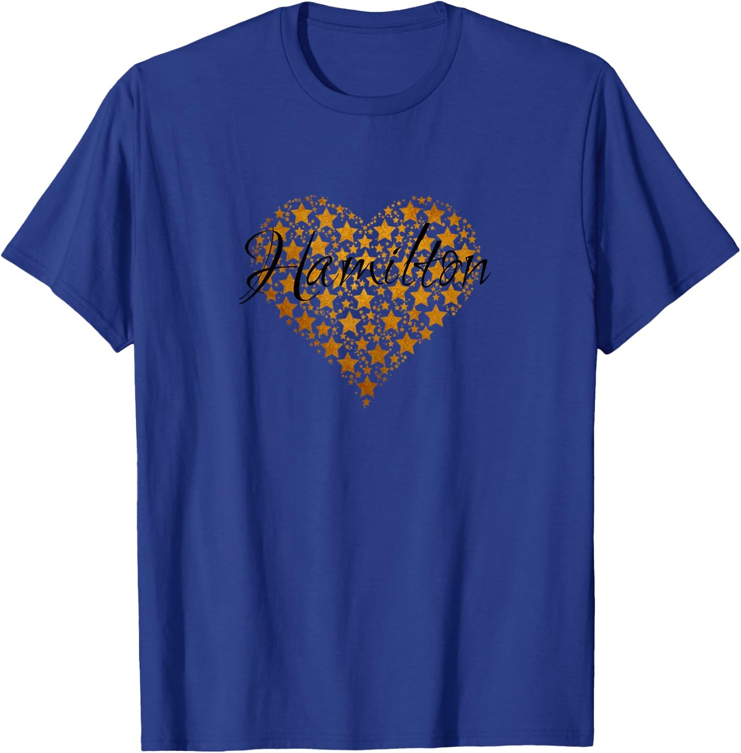 I Love Hamilton Heart | Gift Teenage Girl & Women T-Shirt - T-Shirt | Royal