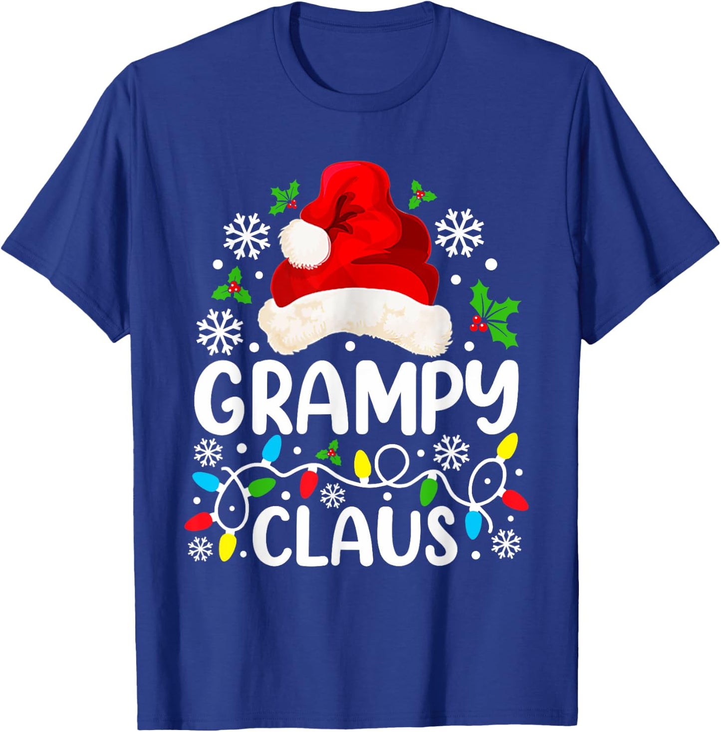 Grampy Claus Funny Christmas Family Matching T-Shirt - T-Shirt | Royal