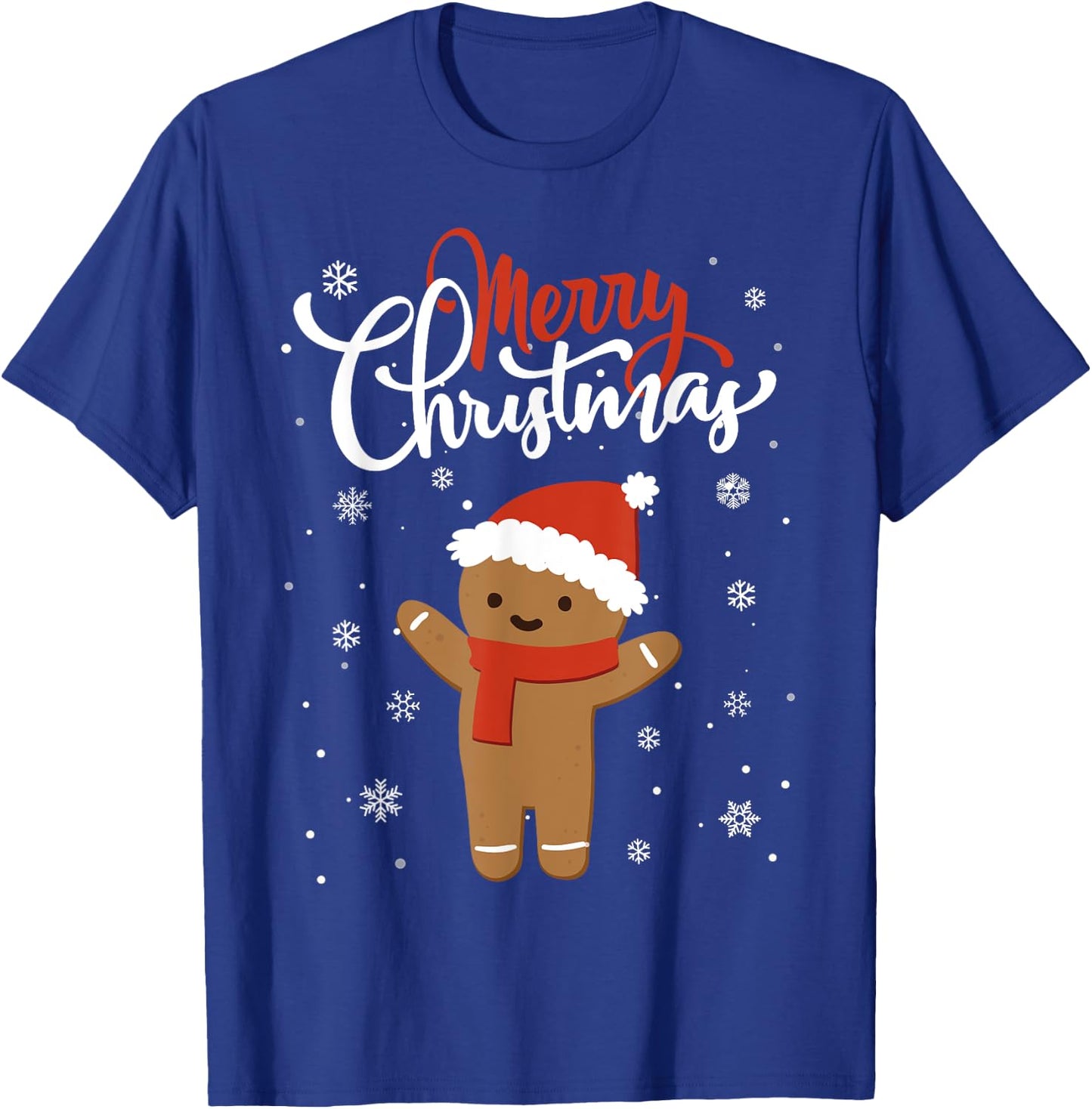 Merry Christmas Gingerbread Xmas Christmas Cookie Bakers T-Shirt - T-Shirt | Royal