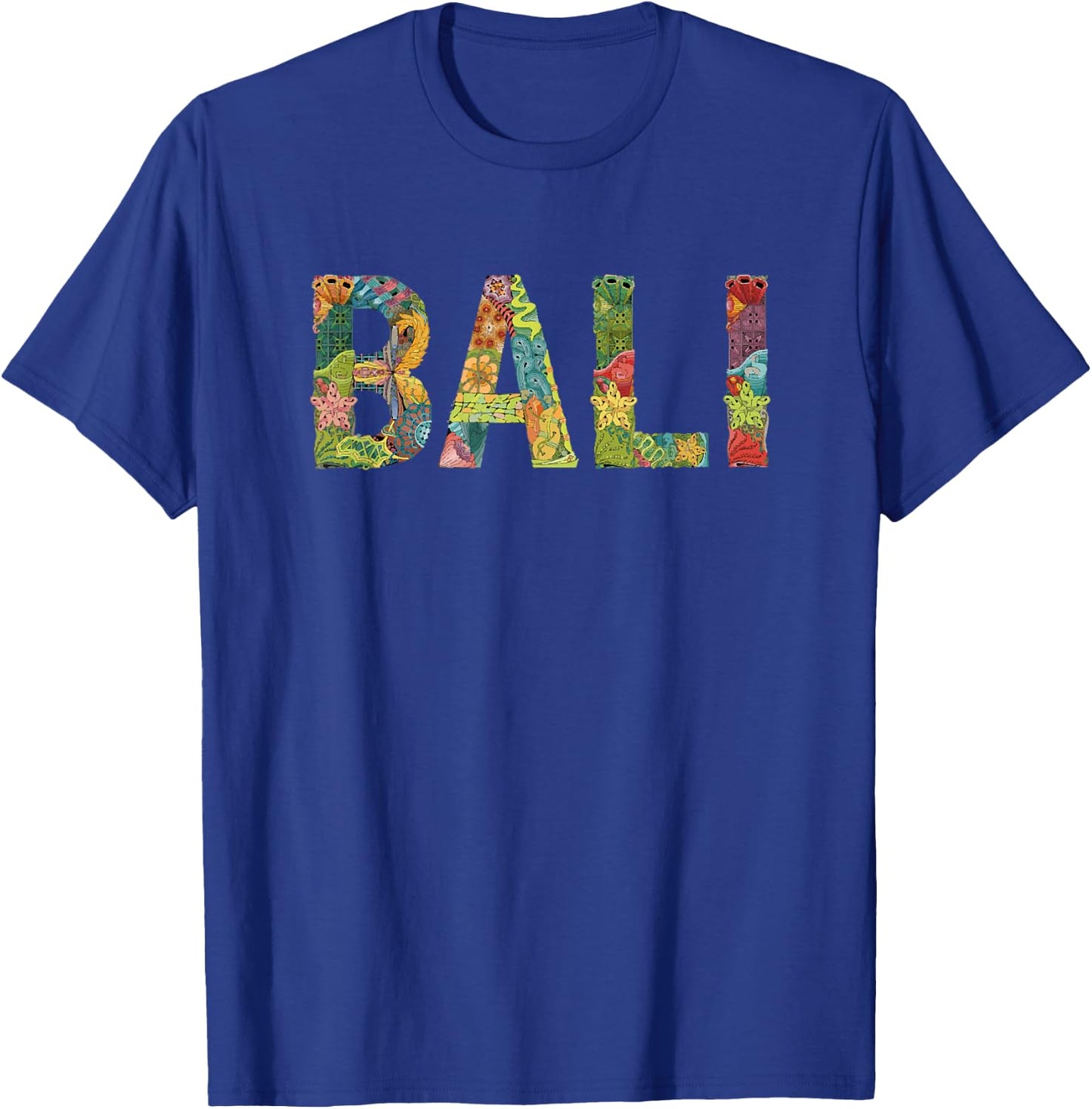 Awesome Bali Design With Jungle Font And Beautiful Colors T-Shirt - T-Shirt | Royal