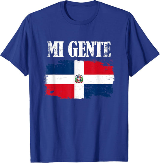 Mi Gente! (My People) Dominican Republic Pride T-Shirt - T-Shirt | Royal