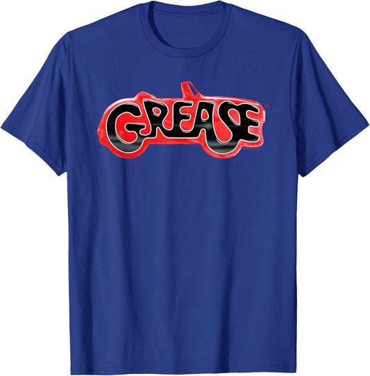 Grease Classic Red & Black Car Logo T-Shirt - T-Shirt | Royal