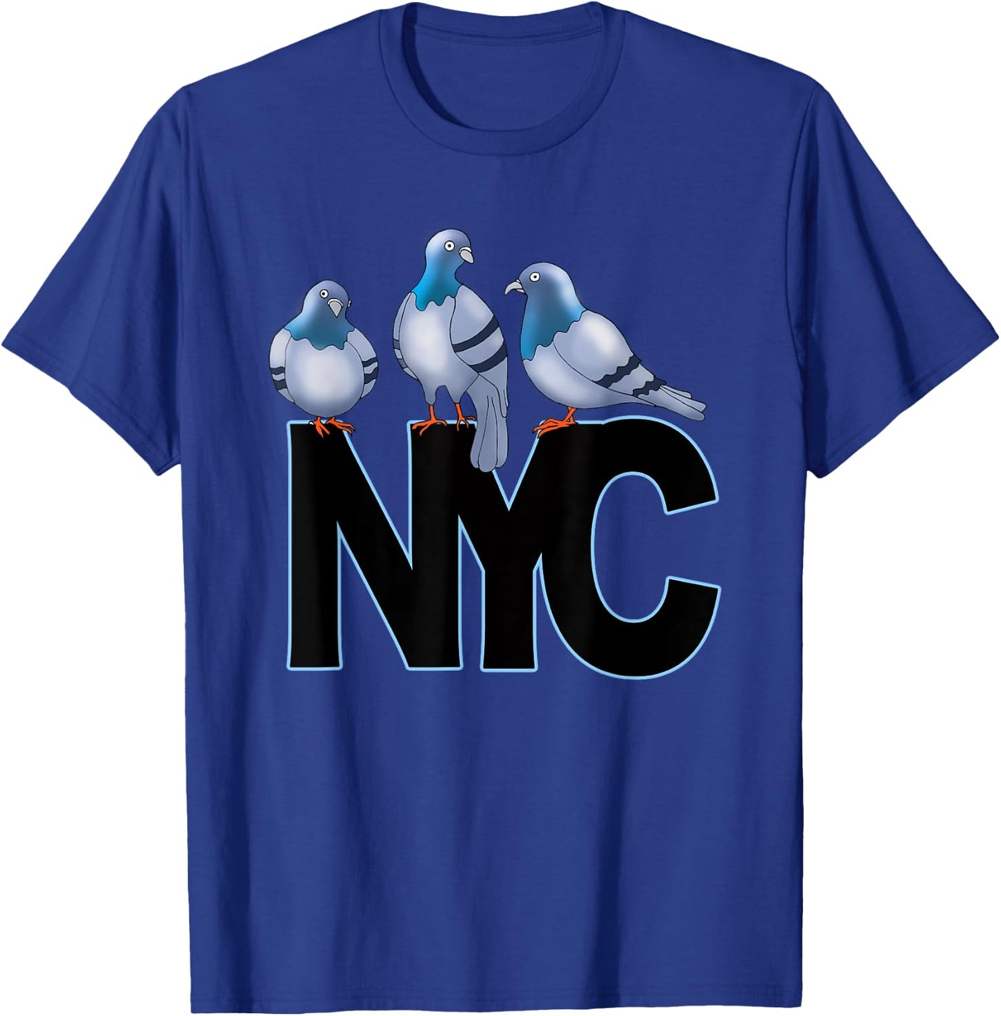 I Love NYC Native Pigeons Funny T-Shirt - T-Shirt | Royal