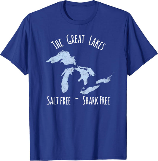 Salt Free Shark Free T-Shirt - T-Shirt | Royal