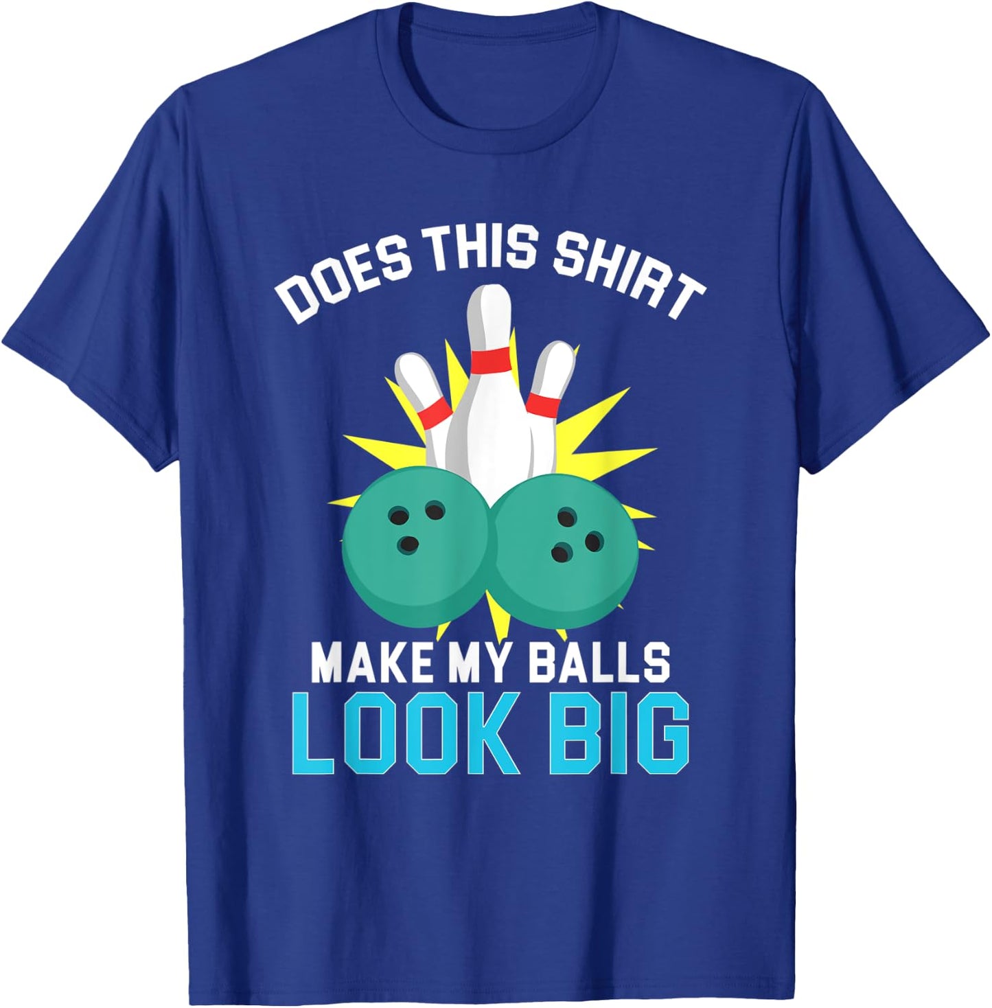 Vintage Bowling Team Shirts Funny Bowling Balls T-Shirt - T-Shirt | Royal