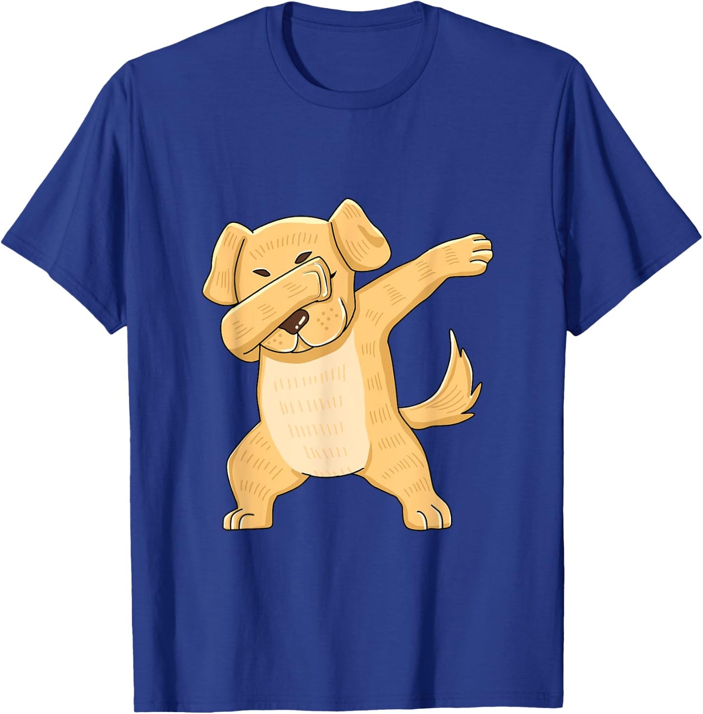 Dabbing Yellow Lab Clothes Dab Dance Labrador Retriever T-Shirt - T-Shirt | Royal