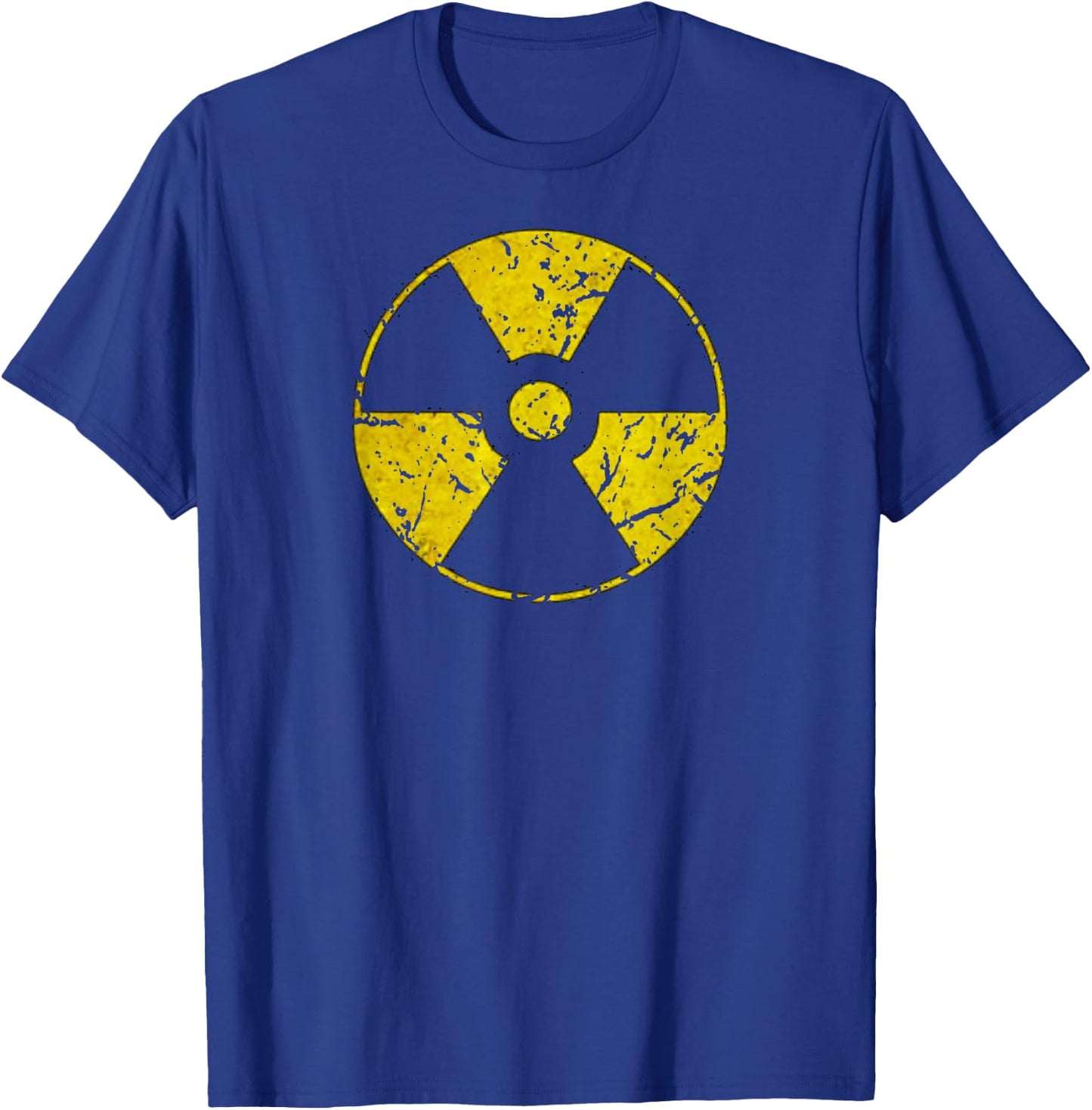 Funny Vintage Radioactive Nuclear War Symbol T-Shirt - T-Shirt | Royal