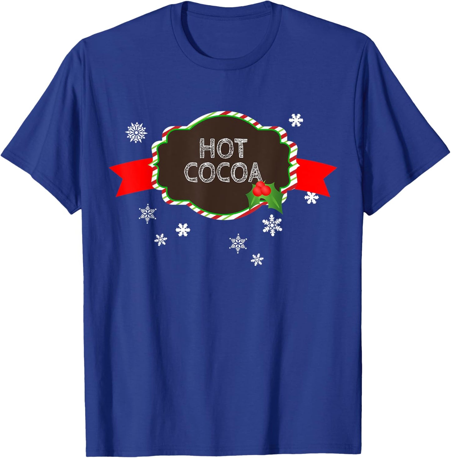 Hot Cocoa Christmas Food Family Matching Group Pajama Gift T-Shirt - T-Shirt | Royal