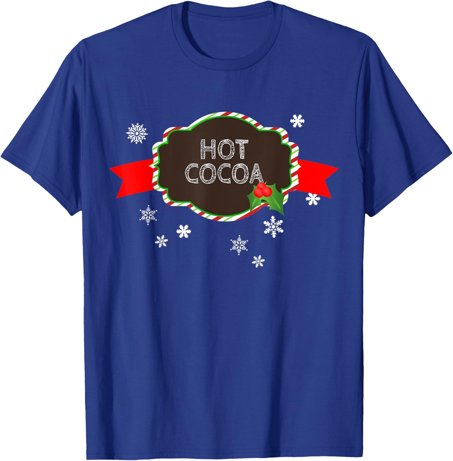 Hot Cocoa Christmas Food Family Matching Group Pajama Gift T-Shirt - T-Shirt | Royal