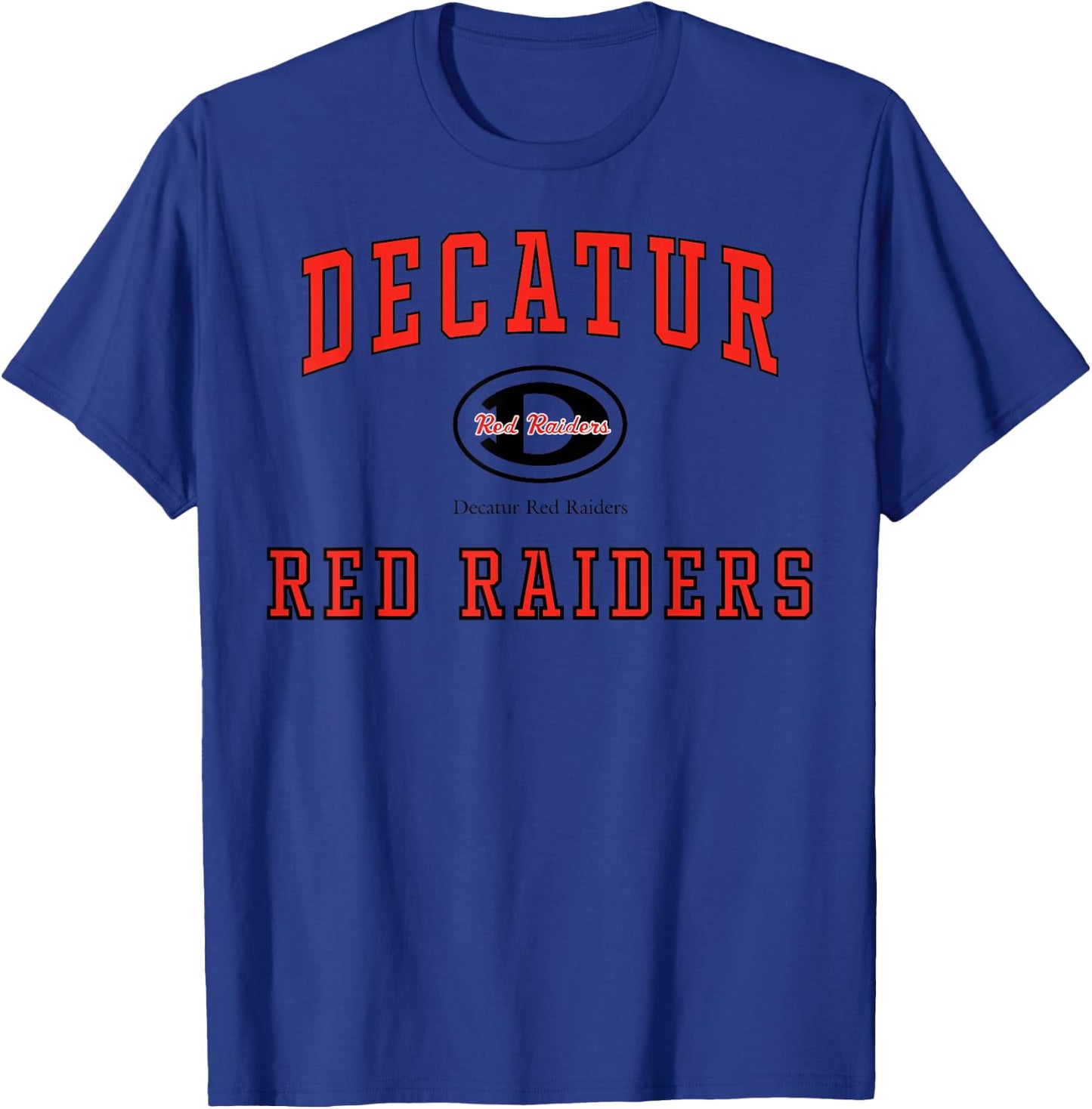 Decatur High School Red Raiders C1 T-Shirt - T-Shirt | Royal