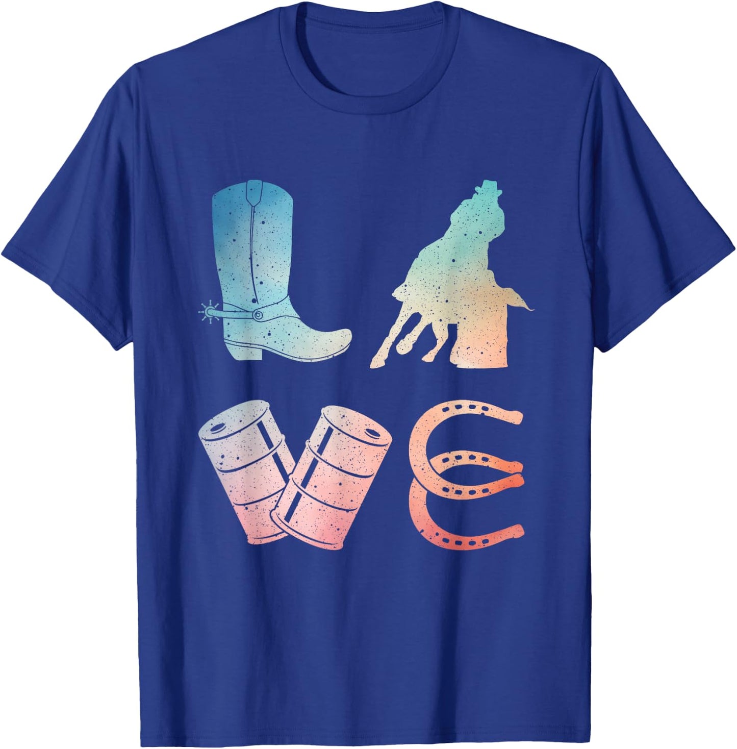 Funny Barrel Racing Design Women Rodeo Barrel Racer T-Shirt - T-Shirt | Royal