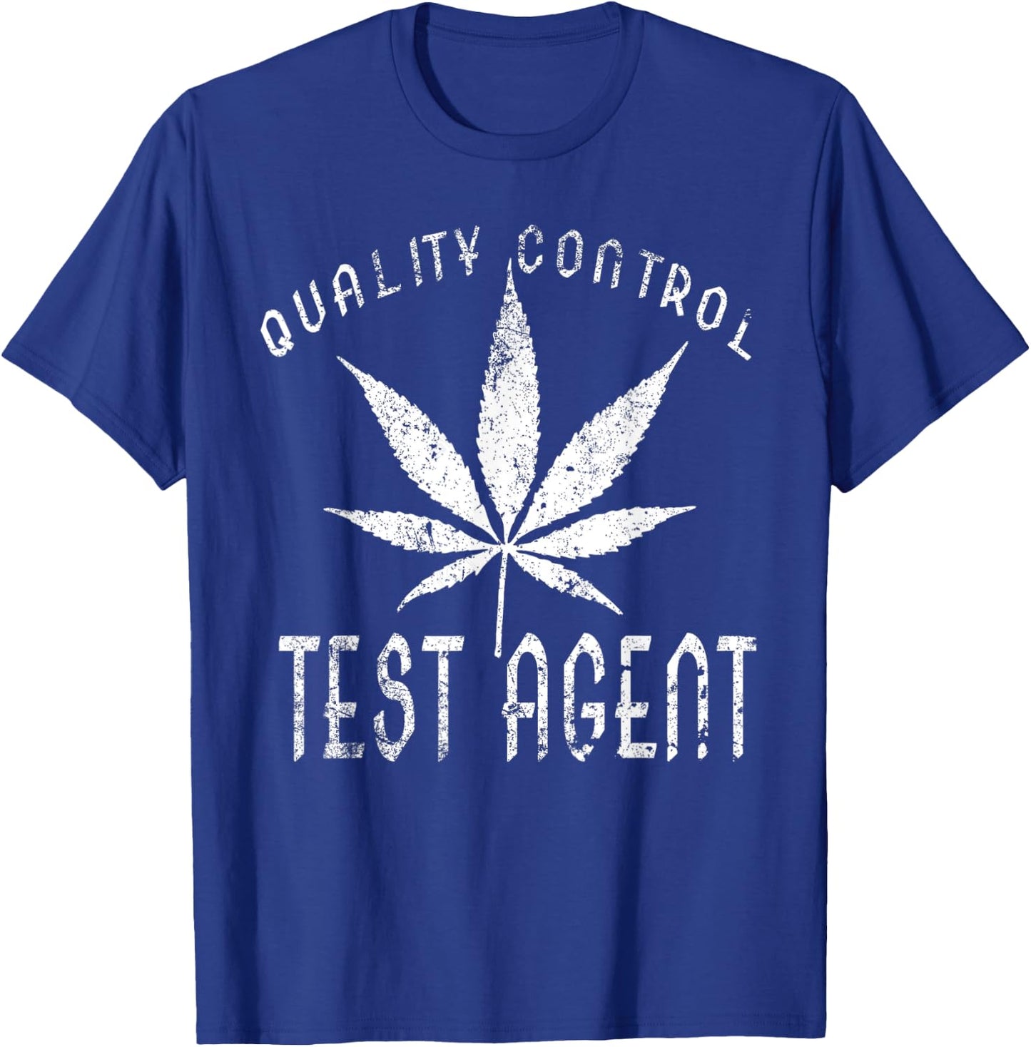 Funny Pot Leaf THC tester Agent Logo T-Shirt - T-Shirt | Royal