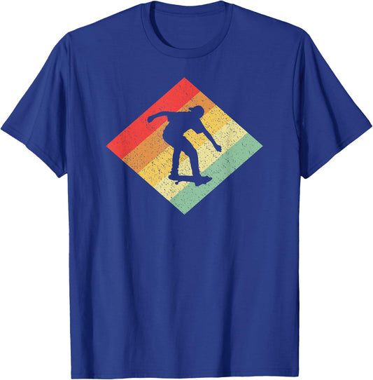 Retro Vintage 80s Skating Gift Skaters & Skateboarders T-Shirt - T-Shirt | Royal