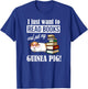 Funny Girls & Boys Read Books And Pet My Guinea Pig Lover T-Shirt - T-Shirt | Royal