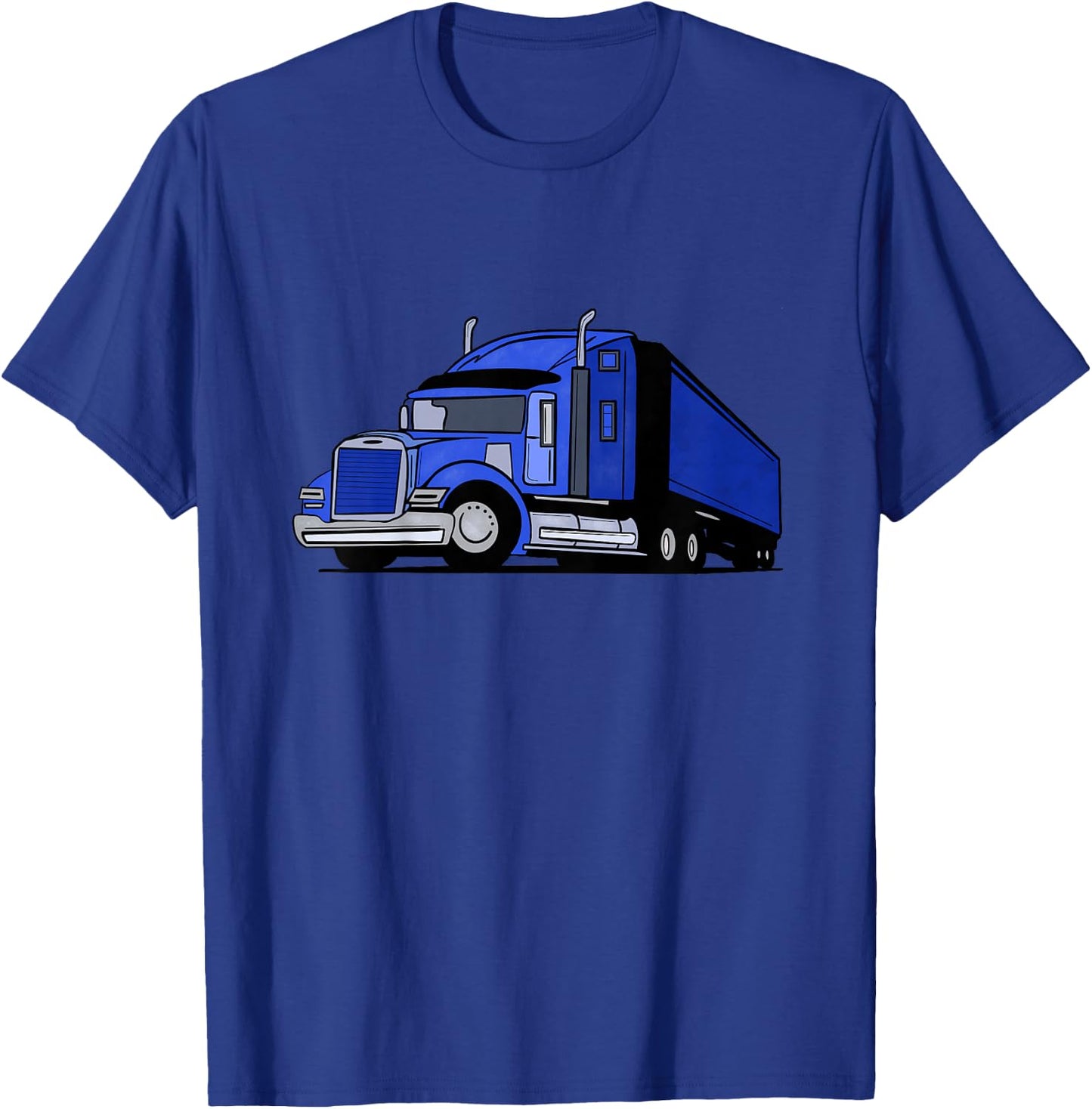 Semi Truck design Gift T-Shirt - T-Shirt | Royal