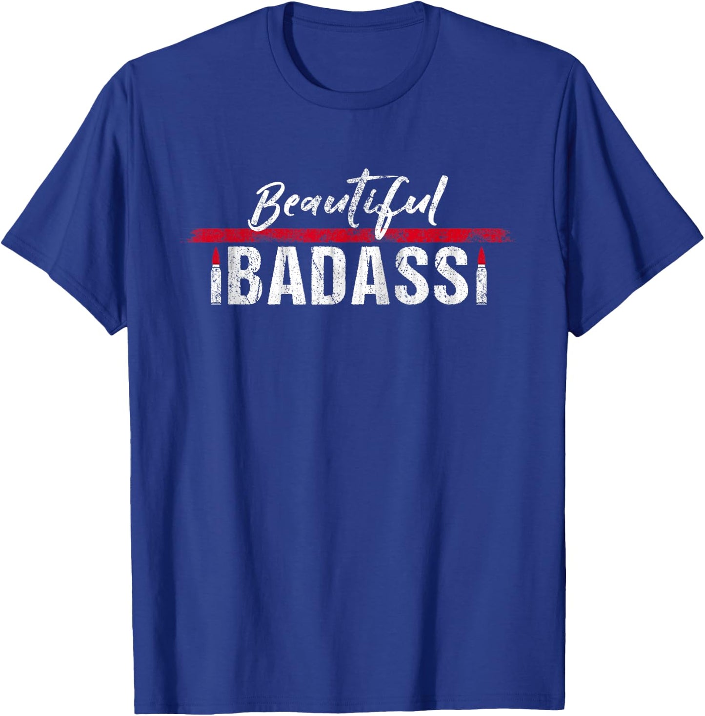 Beautiful Badass Lipstick Ammo T-Shirt - T-Shirt | Royal