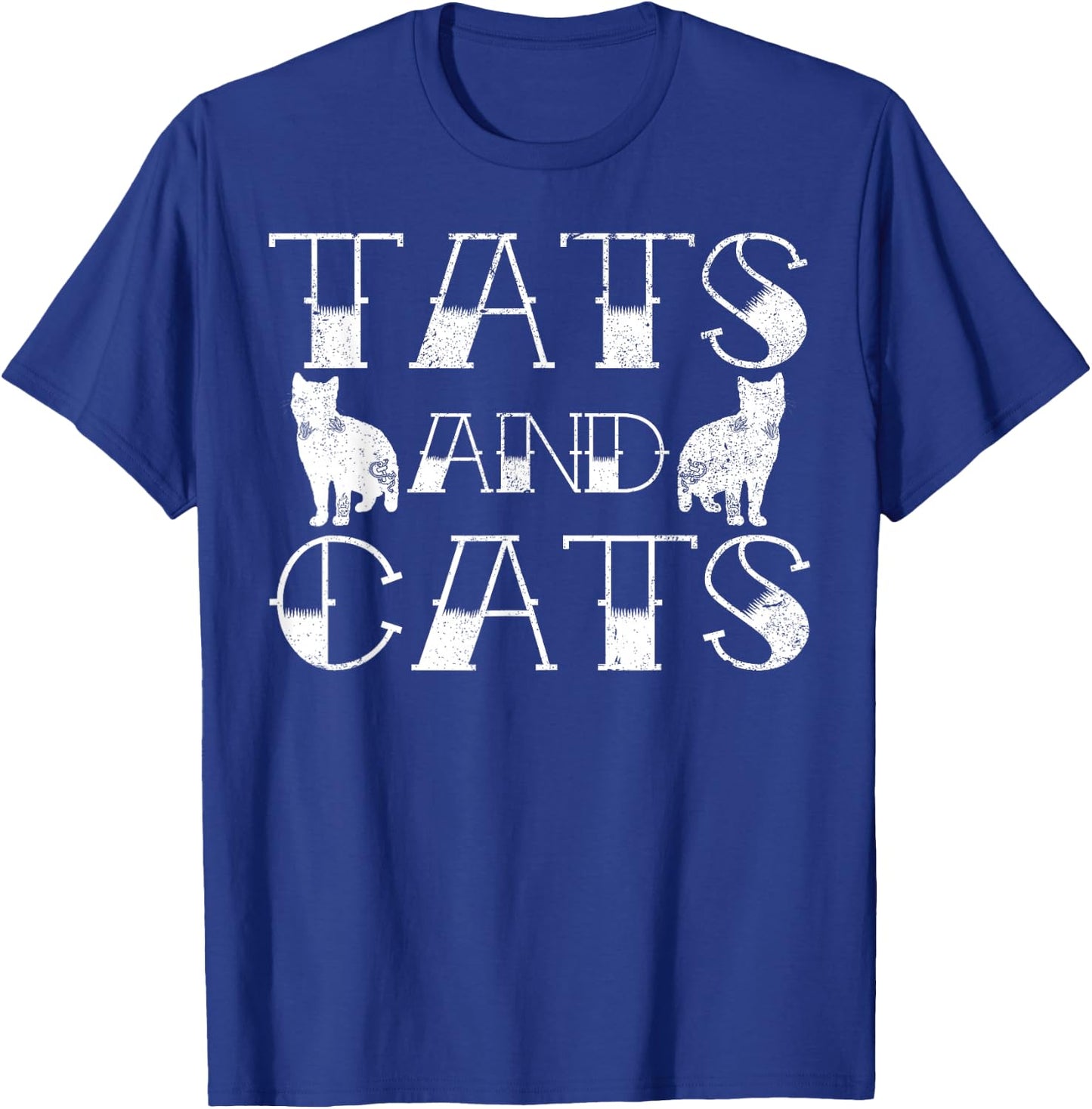 Tats and Cats Kitten & Tattoo Lover Gift T-Shirt - T-Shirt | Royal