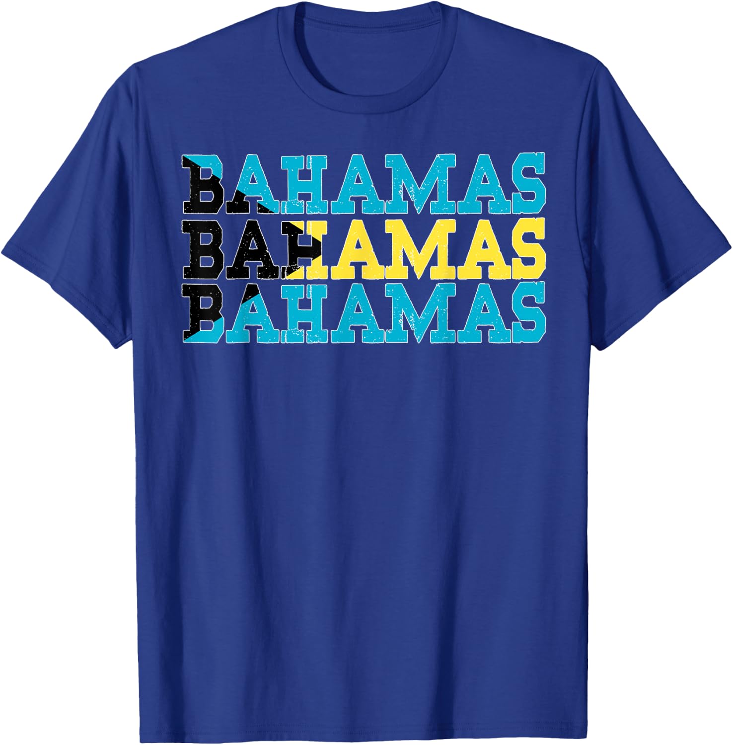 BAHAMAS | Bahamian Flag Sports Lovers T-Shirt - T-Shirt | Royal