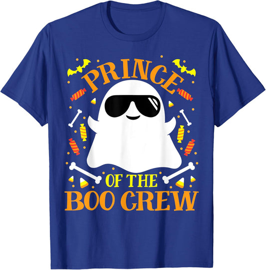 Prince Boo Crew Ghost Matching Family Set Fun Boys Halloween T-Shirt - T-Shirt | Royal