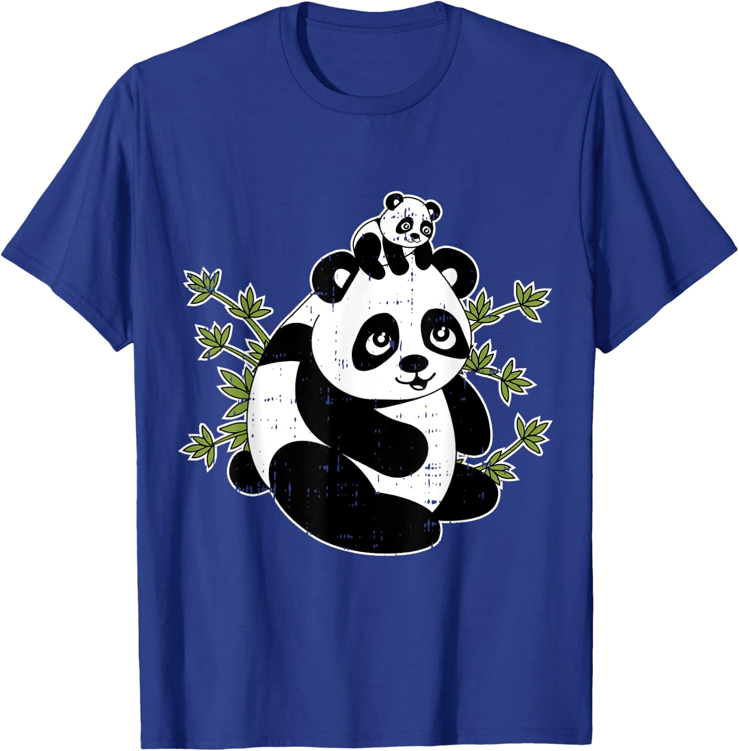 Papa Bear Panda Dad Baby Daddy Cute Fathers Day Gift T-Shirt - T-Shirt | Royal