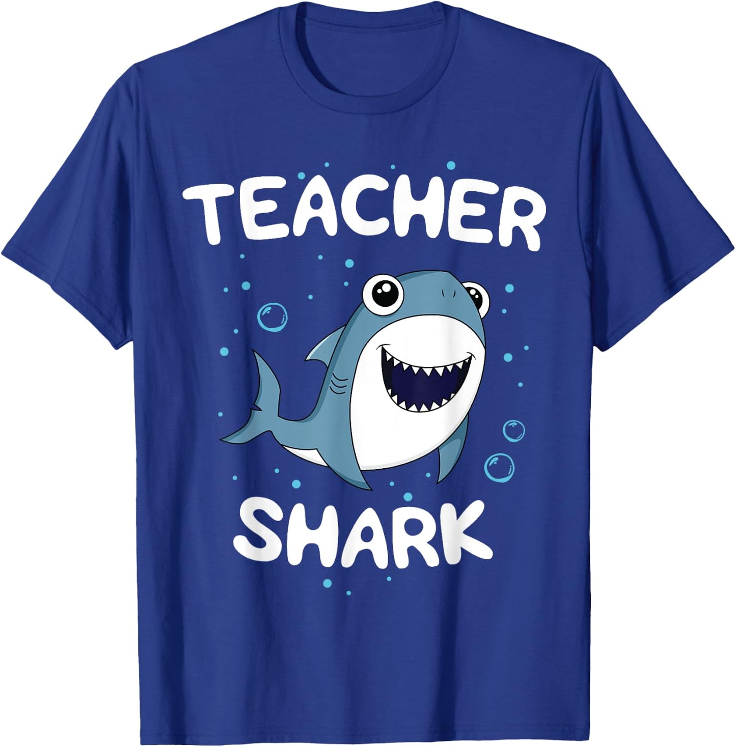 Teacher Shark Teaching Gift Back to School Kindergarten T-Shirt - T-Shirt | Royal