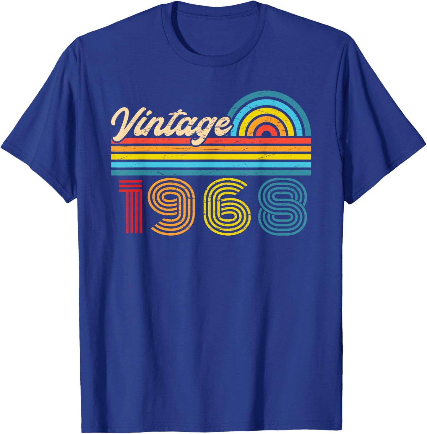 58th Birthday Retro Vintage 1968 Men Women T-Shirt - T-Shirt | Royal
